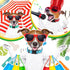 6 Pcs Reflective Dog Collar, Soft Padded Breathable Nylon Adjustable Puppy Collar with Safety Locking Buckle (Fresh
