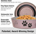 Loving Pets Bella Dog Bowls, Stainless Steel Dog & Cat Bowls, Spill Proof Dog Food Bowl, Large 35-65 lbs, Grape