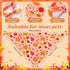 50 25 (25.6 17.7 17.7) Abbylike Pcs Fall Thanksgiving Dog Bandana Bulk Pumpkin Bandana for Dogs Triangle Kerchief Bib
