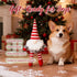 Bow Wow Pet Holiday Gnome Plush Toy for Dogs - Knitted Xmas Fun