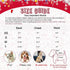 HYLYUN Dog Christmas Shirt - 2 Packs of Soft Breathable Pet Shirts for Small Dogs and Cats, Christmas Printed Clothing