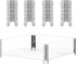 8" Pallet Collar Hinges 4PCS, Stackable and Collapsible for Garden Bed, Pet Enclosures, Home Storage