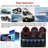 FXC Waterproof Marine Boat Rocker Switch Panel 6 Gang with Dual USB + Cigarette Lighter