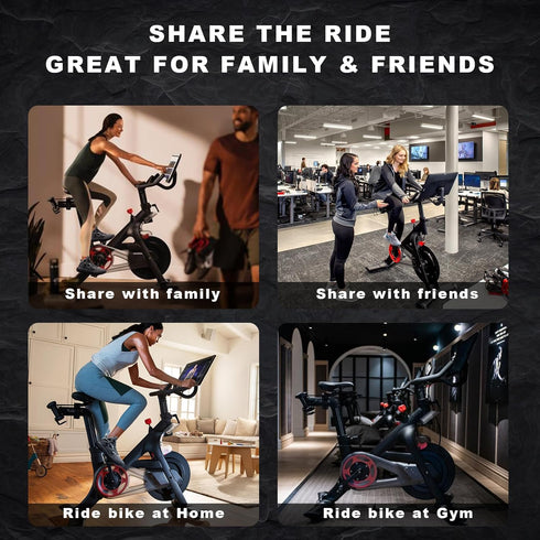 Ride with Sneakers Pedal Converters, Compatible with Peloton Bike, Replacement Bike Pedals