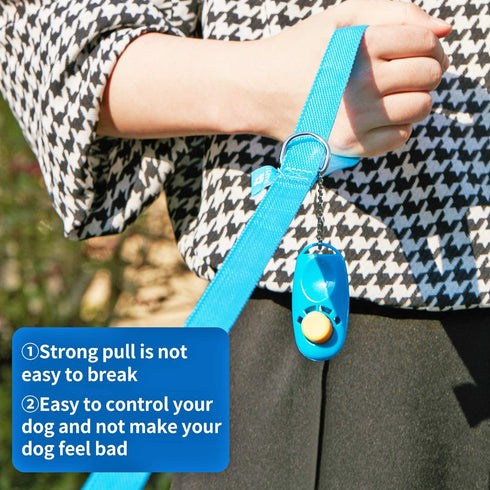 BAAPET Long Dog Training Leash, 15 ft 20 ft 30 ft 50 ft 100 ft for Small, Medium, Large Dogs or Cats (50 Feet, SkyBlue)