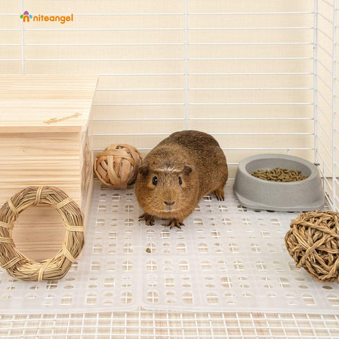 Niteangel 2pcs Rabbit Cage Mat: Durable Foot Pads for Bunny, Guinea Pigs, Chinchillas, Cats, Dogs & Small Pets