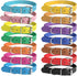 Adjustable ID Puppy Collars for Litter, 14 Color Leather Collars for Small, Medium, Large Breed Dogs, Neck 6~13 Inches