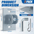 2 Pack Stationary Dock Connector Hinge Kit | Galvanized Dock Hardware Brackets | Heavy-Duty Dock Parts for Connect Dock
