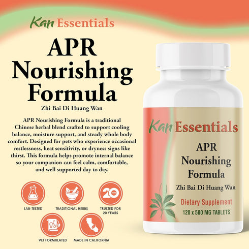120 Kan Herb Company APR Nourishing Formula Traditional Chinese Herbal Blend for Dogs and Cats Supports Cooling