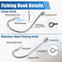 Surf Saltwater Fishing Tackle Kit, 36PCS Surf Fishing Leader Rigs with Pyramid Sinkers, Fishing Wire Leader, Circle