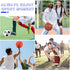 4 Set Lenwen Pcs Sports Balls for Teen Adult, Include Official Size Basketball Soccer Football Playground Ball Pump
