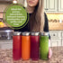 Juice Bottles - 4 Pack Wide Mouth Glass Bottles with Lids for Juicing, Smoothies, 16oz, BPA Free