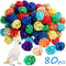 Sumind 80 Pieces Parrot Toy Wooden Blocks - Bird Chewing Toys for Mini Parrot Cage Accessories