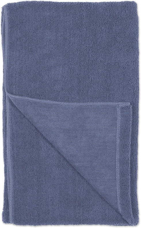 Bone Dry Pet Grooming Towel Collection, Absorbent Microfiber X-Large, 41x23.5", Stonewash Blue