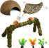 6 PCS Hermit Crab Climbing Toys Large Bendable Moss Hermit Crab Climbing
