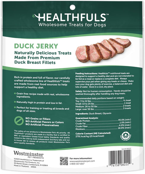 westminster pet products 08222 Wag N Tails, LB, Ducky Jerky, Dog Treat