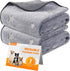 LOOBANI Washable Pee Pads for Dogs, Fast Absorption, Reusable Puppy Pads, Waterproof Training Pads, Grey 2 Pack