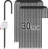 Rebar Stakes 12 Inch, Ground Stakes Heavy Duty J-Hook Black Coated Anti-Rust