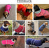 Dachshund Coats Red Fleece Coat for Miniature Sausage Dog with Hook and Loop Closure and Reflective Trim Safety - S