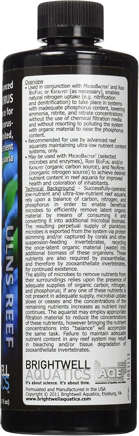 Brightwell Aquatics NeoPhos, Balanced Phosphorus Source for Low-Nutrient Reef Aquaria, 16.9 fl oz
