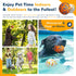 2 Pack Upgraded Indestructible Dog Tennis Balls for Aggressive Chewers, Interactive Durable Bouncy Chew Balls