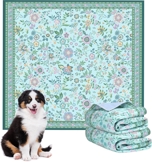 Pee Pads for Dogs Washable 48"x48", Extra Large Reusable Puppy Pads, Super