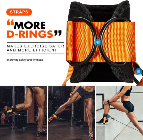 Padded Ankle Strap for Cable Machine - Adjustable Comfort Cuff for Kickbacks, Glute Workouts, Leg Extensions
