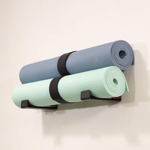 StoreYourBoard Yoga Mat Storage Rack | Foam Roller, Exercise Bands, Wall Hooks Gym Organizer