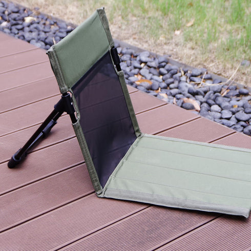 Breathable Mesh Back Folding backrest,Ultralight Aluminum Alloy Camp Seat with Ventilated Backrest, Portable Outdoor