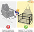 GENORTH 20 lbs Dog Car Seats for Small and Medium Dogs,Portable Puppy/Pet Car Booster Seat with Clip-On Leash and Mesh