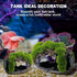 Large Betta Fish Broken Barrel Decor, Resin Fish Cave for Aquarium Tank Decoration
