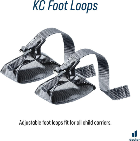 Deuter Kid Comfort Foot Loops - Graphite Foot Support for Carriers