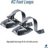 Deuter Kid Comfort Foot Loops - Graphite Foot Support for Carriers