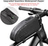 ROCKBROS Waterproof Bike Top Tube Bag, Bicycle Front Frame Pouch Pack for Mountain Road Bike Cycling Accessories
