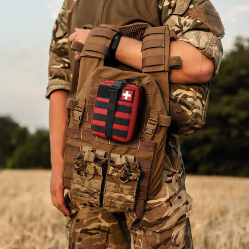 Gonex MOLLE Medical Pouch, EMT First Aid Pouch for Outdoor Activities, Tactical Utility Pouch (Bag Only)
