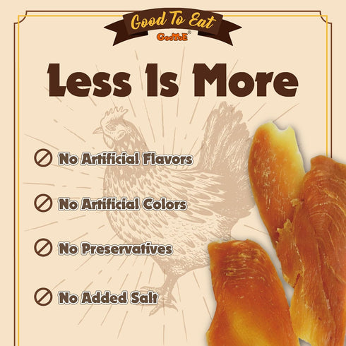 1 lb Gootoe Dog Treats, Chicken Jerky for Dogs - Dog Training Treats; High-Protein, Gluten-Free, Hypoallergenic