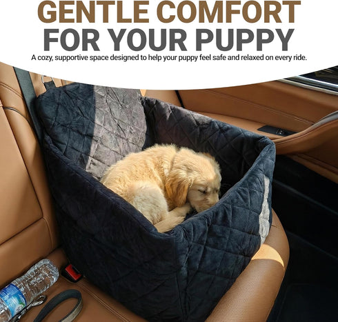 Otalar 35 lbs, Elevated Dog Car Seat for Small/Medium Dogs up to Memory Foam Pet Booster Seat with Detachable Washable