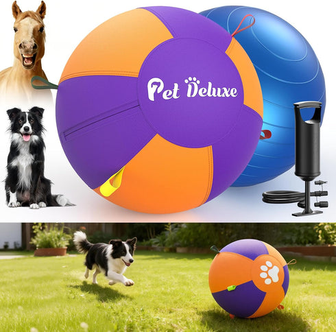 Pet Deluxe 18" Herding Ball for Large Dogs - Durable Interactive Herding