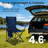 Foristrail 2 Pack, Portable Camping Chair Folding Outdoor Chair with Cup Holder & Side Pocket for Camping, Hiking