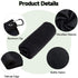 VIVIDLY 3 Pack Microfiber Golf Towels, Waffle Pattern in Black, Blue, Gray - Ideal Men's Golf Gifts