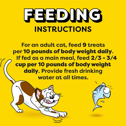 Temptations Jumbo Stuff Crunchy and Soft Cat Treats, Tempting Tuna Flavor, 2.5 oz. Pouch, Pack of 12