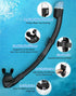 Snorkeling Gear for Adults - 180° Panoramic View Snorkel Mask Set, 100% Food-Grade Silicone Anti-Fog