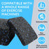 IMPRESA 6 Pack Exercise Equipment Mat 4"x 4"x 0.5" Pads - Treadmill Mat for Carpet Protection