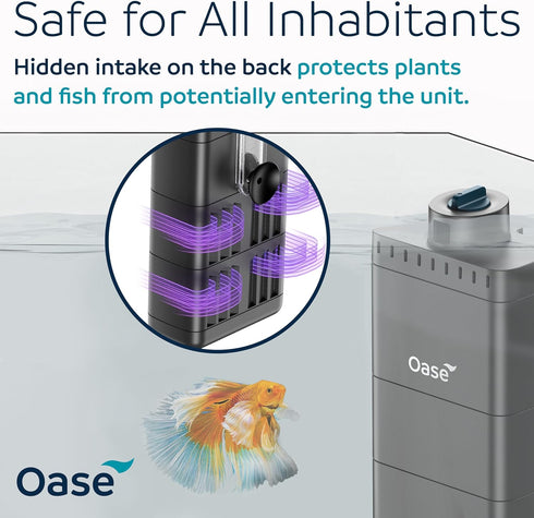 100 26 OASE EcoFlow Internal Aquarium Filter, for Freshwater and Saltwater Tanks Up to Gallons, Quiet, Customizable