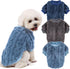 Dog Sweater, 3 Pack for Small Dogs or Cats - Warm Clothes Shirt Coat for Winter Christmas (Blue, Dark Blue, Grey,