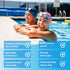 Sporti Silicone Swim Cap, Graphic Design with Dimension Height 7.6" Opening 7.5", Non-Slip Swimming Cap