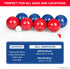 Play Platoon Bocce Ball Set, 84mm/90mm/100mm, 8 Premium Bocce Balls, Carry Bag & Measuring Rope