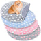 4 Pcs Round Whelping Pee Pads, Washable for Dogs, Waterproof Training Pads, Non-Slip Cat Dog Bed Mat for Crate Kennel