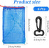 Xaajooio 6 Pcs Blue Crab Trap Bait Bags with Rubber Lockers Small Crab Snare Portable Mesh Fish Trap for Crawfish