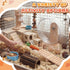 Sonwyoung 40 9.5'' Pcs Hamster Cage Accessories, Exercise Wheel, Wood Platform Hideout House, Water Bottle, Sand Bath